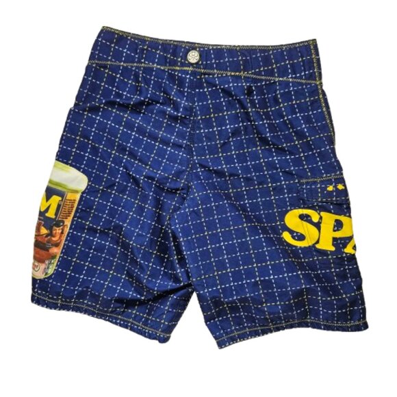 Hawaiian Island Creations SPAM Graphic Swim Trunks Men's Size 34 Funky & Fun - Picture 2 of 8